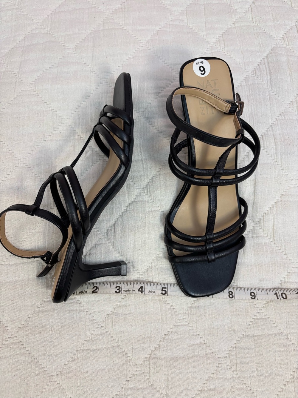 NWOT Naturalizer Black Strappy Heels Sz 9 | Naturalizer Women Heels - - Picture 3 of 8